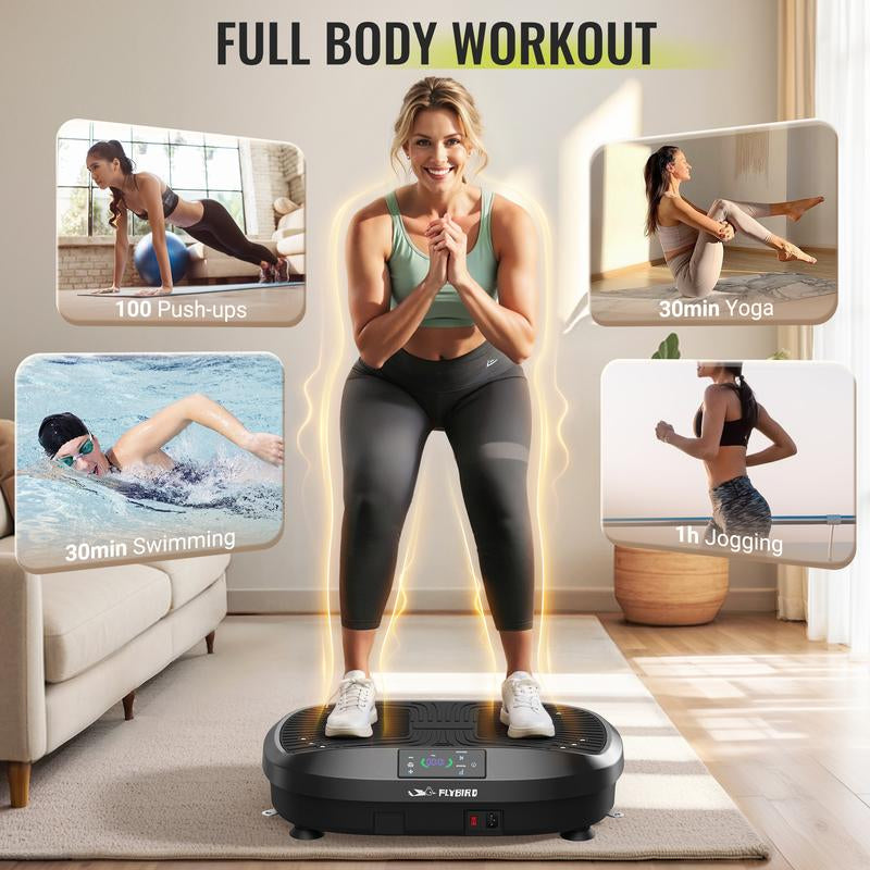 【FLYBIRD & Feierdun】Vibration Plate Machines – Multiple Styles & Colors, Strong Load Capacity, Lymphatic Drainage Machines, Whole Body Workout with 2 Resistance Bands【Dealsforyoudays】