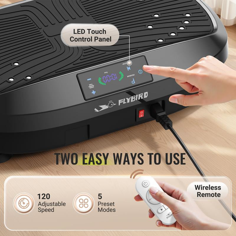 【FLYBIRD & Feierdun】Vibration Plate Machines – Multiple Styles & Colors, Strong Load Capacity, Lymphatic Drainage Machines, Whole Body Workout with 2 Resistance Bands【Dealsforyoudays】