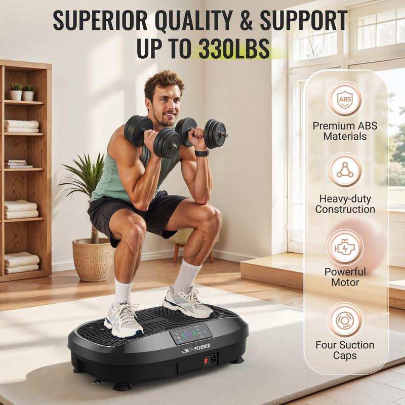 【FLYBIRD & Feierdun】Vibration Plate Machines – Multiple Styles & Colors, Strong Load Capacity, Lymphatic Drainage Machines, Whole Body Workout with 2 Resistance Bands【Dealsforyoudays】