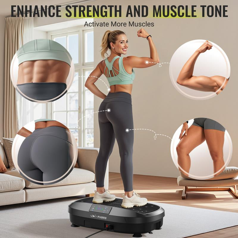 【FLYBIRD & Feierdun】Vibration Plate Machines – Multiple Styles & Colors, Strong Load Capacity, Lymphatic Drainage Machines, Whole Body Workout with 2 Resistance Bands【Dealsforyoudays】