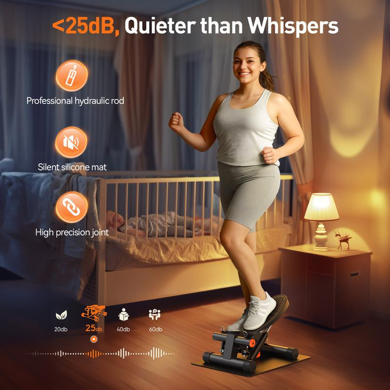 Niceday Stair Stepper for Exercise,Compact Hydraulic Stepper for Effective Cardio & Leg Workouts, Home Gym & Office Use, LCD Monitor, 300LB Weight Limit